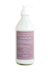 Whipped Shea Butter Lotion – 16oz Apothecary Bottle | Natural Moisturizing Lotion for Dry Skin, Handmade Small Batch – Lavender