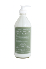 Whipped Shea Butter Lotion – 16oz Apothecary Bottle | Natural Moisturizing Lotion for Dry Skin, Handmade Small Batch – Cedar & Redwood