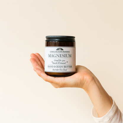 Magnesium Body Butter for Deep Sleep  – Shea Butter & Jojoba Oil for Restful Sleep & Muscle Relaxation (8 oz)