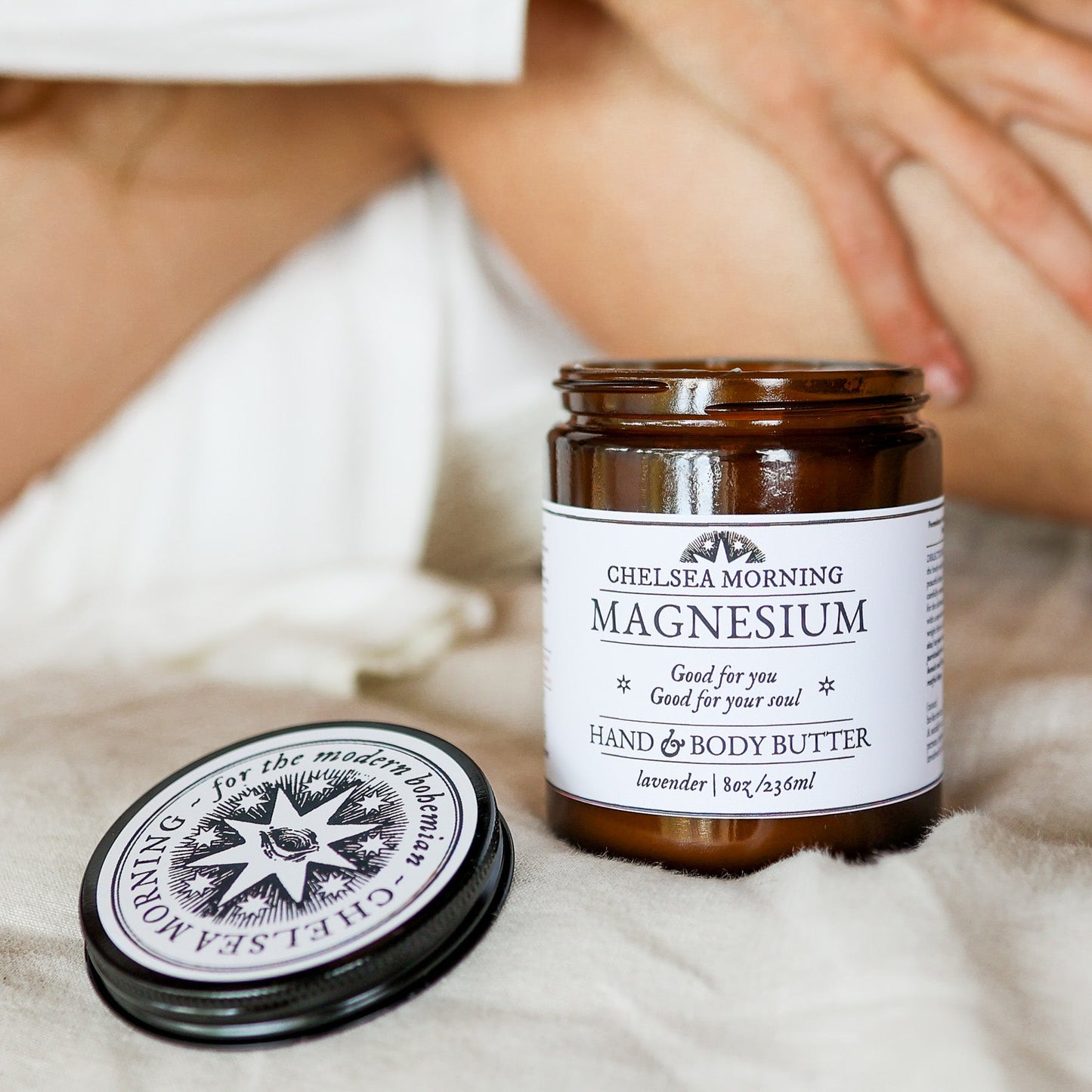 Magnesium Body Butter for Deep Sleep  – Shea Butter & Jojoba Oil for Restful Sleep & Muscle Relaxation (8 oz)