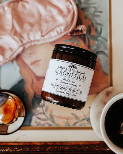 Magnesium Body Butter for Deep Sleep  – Shea Butter & Jojoba Oil for Restful Sleep & Muscle Relaxation (8 oz)
