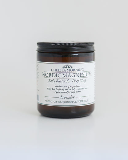 Magnesium Body Butter for Deep Sleep  – Shea Butter & Jojoba Oil for Restful Sleep & Muscle Relaxation (8 oz)