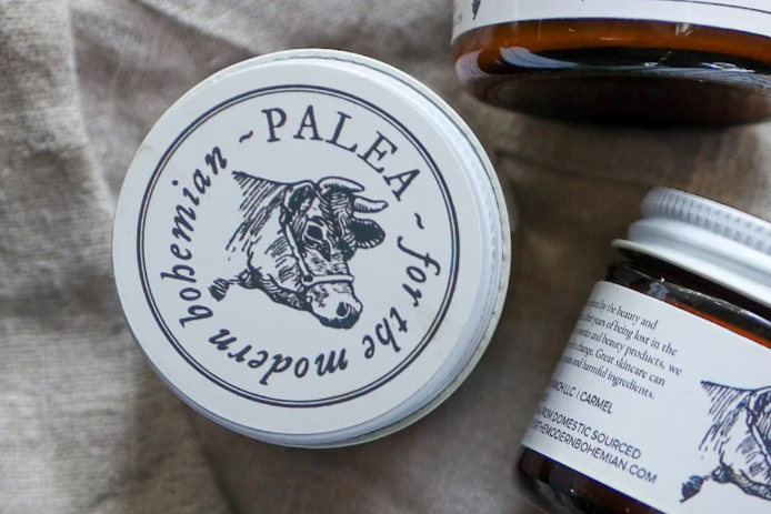 Whipped Tallow Body Butter | Natural Moisturizer for Dry Skin – Grass-Fed Tallow Balm in Amber Jar (4 oz)