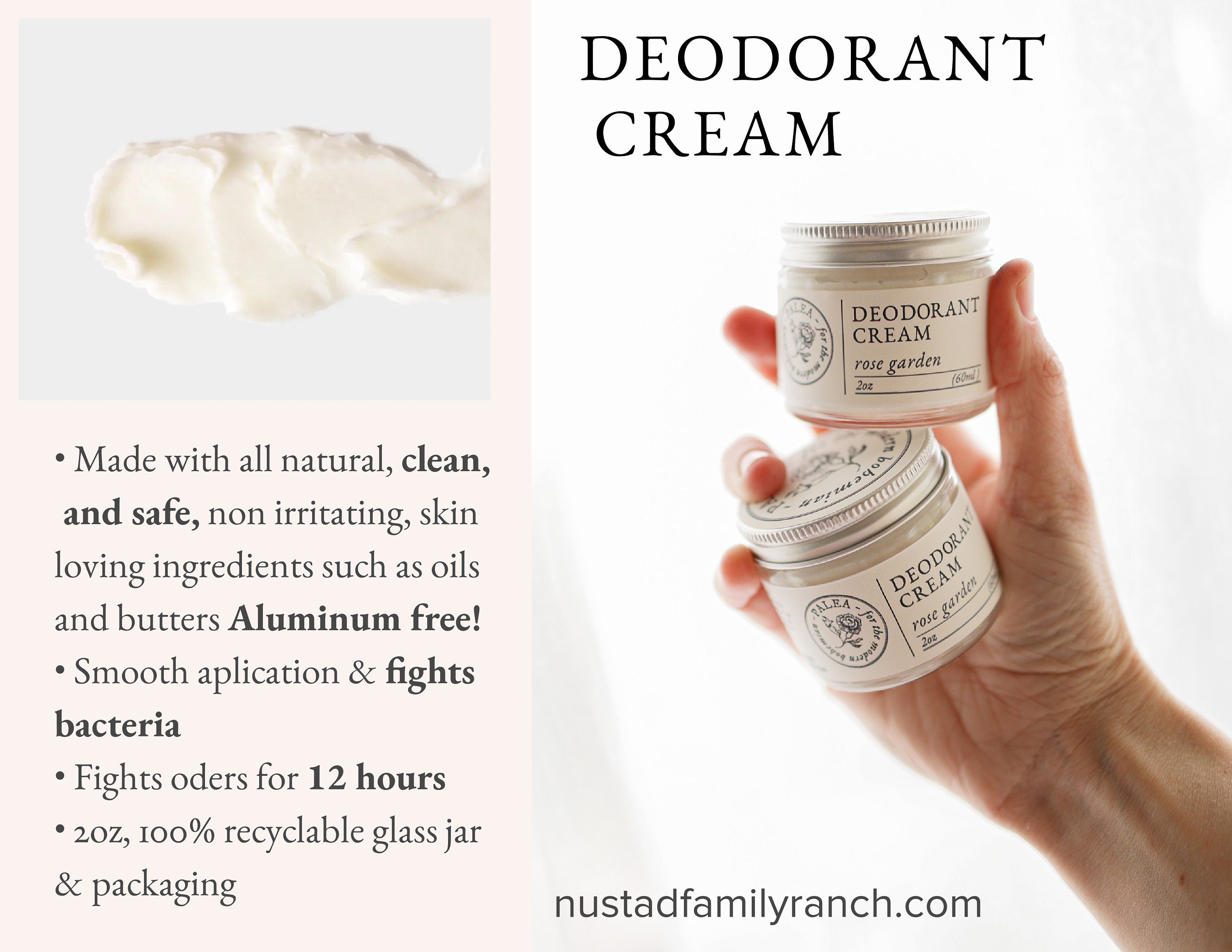 Natural Deodorant that works | Aluminum Free Deodorant | Plastic Free ZERO WASTE